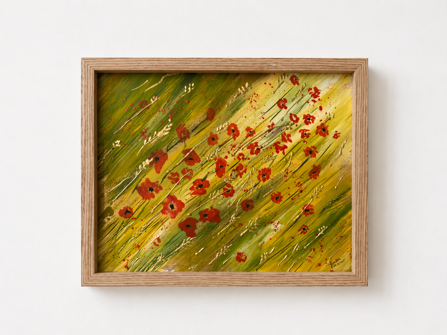 Poppies In Cornfield